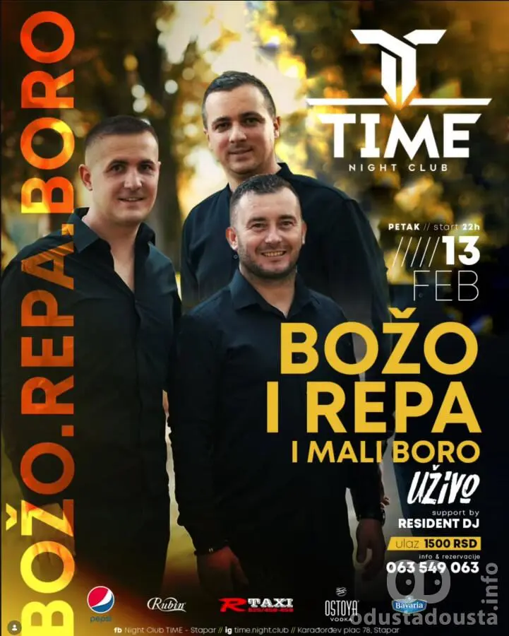 SPEKTAKL U STAPARU: BOŽO, REPA I MALI BORO UŽIVO!
