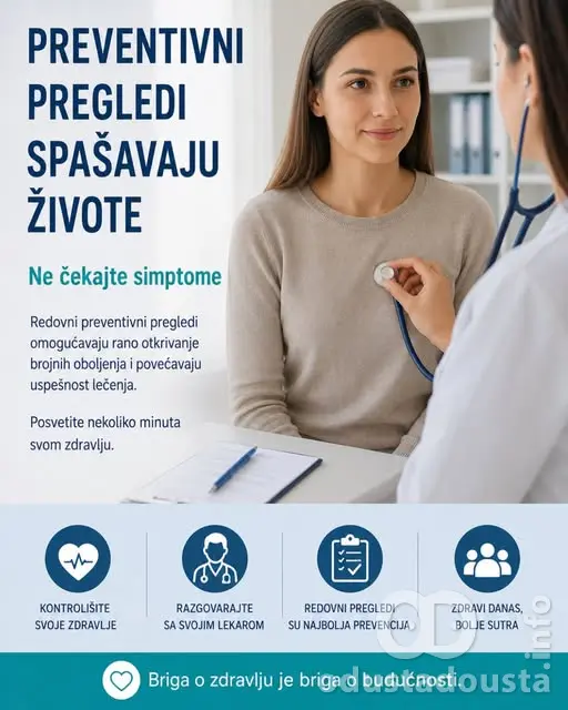 Preventivni pregledi spašavaju živote: Ne čekajte prve simptome