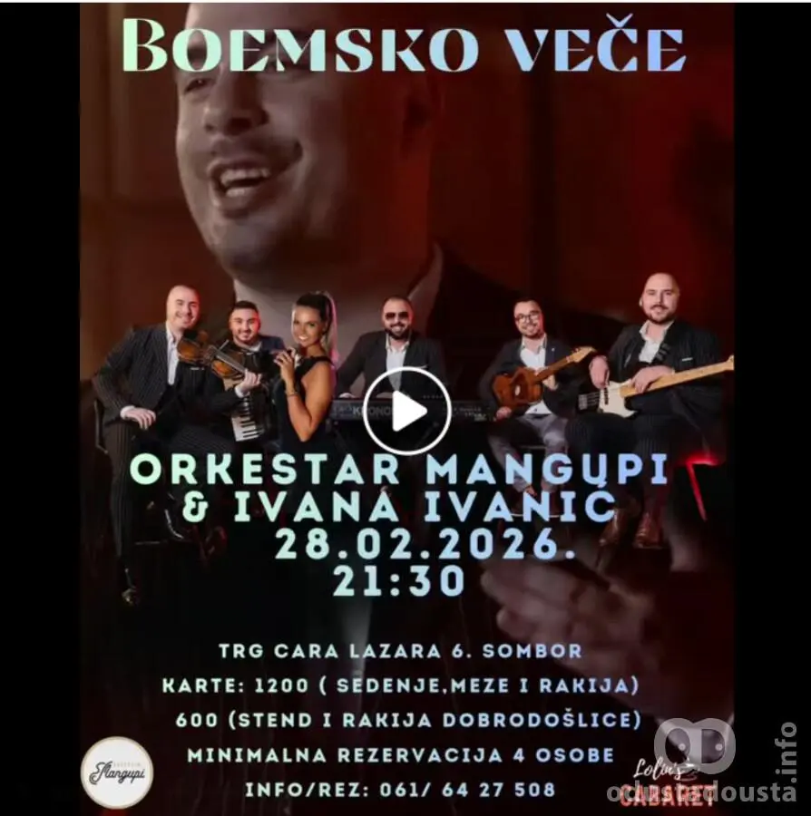 Duh Skadarlije u srcu Sombora: Drugo boemsko veče u Lolin’s Cabaretu