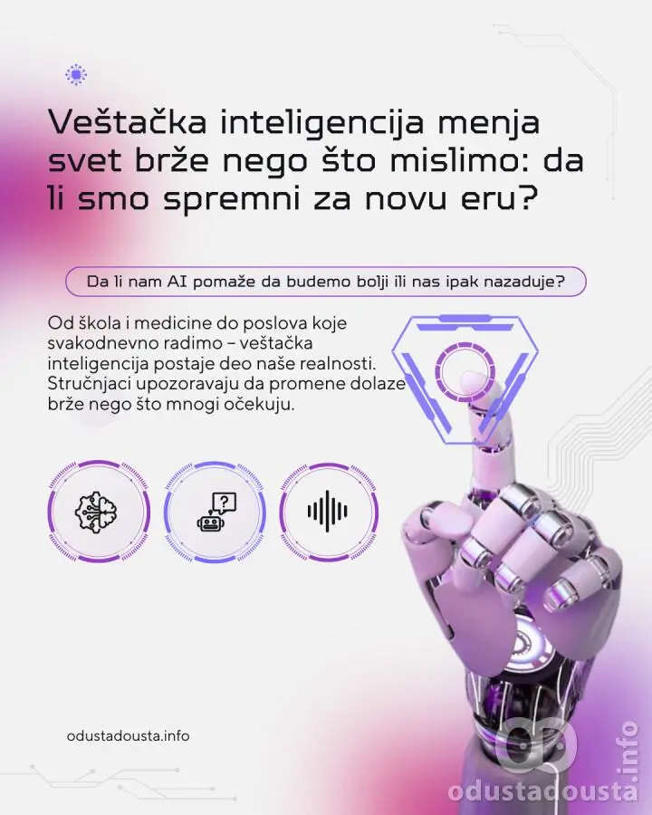 Veštačka inteligencija menja svet brže nego što mislimo: da li smo spremni za novu eru