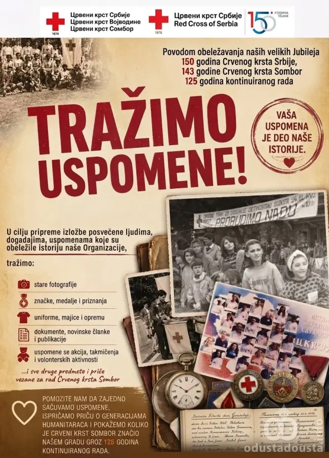 Da li se u vašoj kući krije deo istorije Sombora? Podelite uspomene sa Crvenim krstom