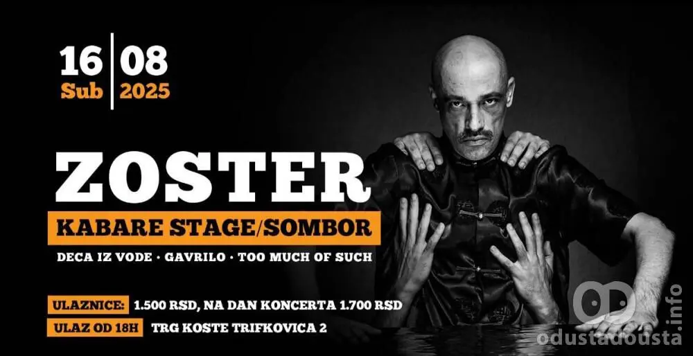 Zoster u Somboru – veče reggae-rock ritmova!
