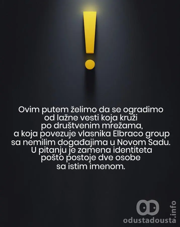 DEMANTI: Dragan Bračika i Elbraco Group žrtve zamene identiteta na društvenim mrežama