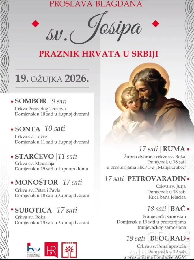 Hrvatska Zajednica U Somboru Slavi Svetog Josipa: Nacionalni Praznik Uz Svečanu Misu I Zvanice