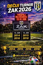 FK ŽAK organizuje dečiji fudbalski turnir Trofej Mile Resanović
