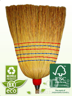 6x šivena metla sa krpom