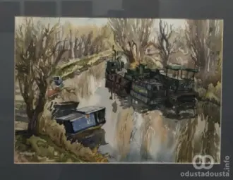 Uljana Miljnjikova "Obala", akvarel