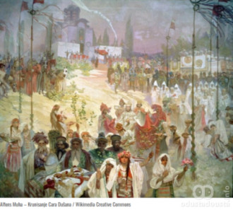 Krunisanje kralja Dušana Stefana Nemanjića