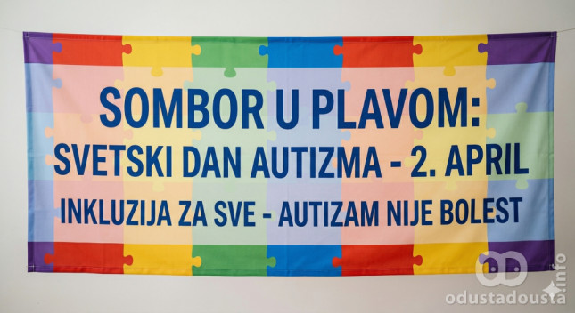 Sombor u plavom: Obeležen 2. april, Svetski dan osoba sa autizmom