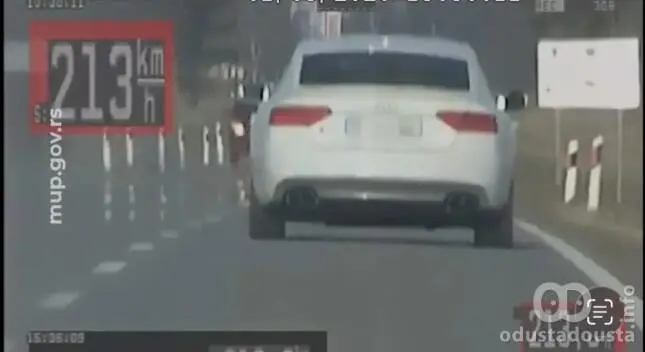 Bahata vožnja kod Sombora: Presretač zaustavio „Audi“ pri brzini od 213 km/h