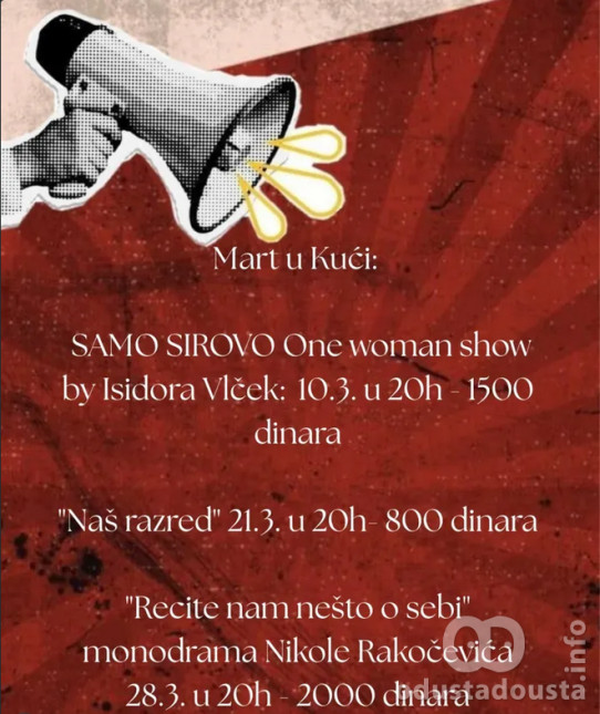 "Naš razred" na sceni "Kuće"