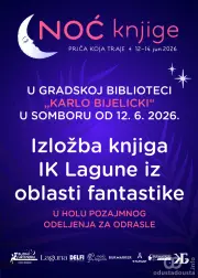 Noć knjige u Somboru: Izložba fantastike izdavačke kuće Laguna u Gradskoj biblioteci