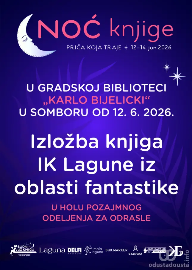 Noć knjige u Somboru: Izložba fantastike izdavačke kuće Laguna u Gradskoj biblioteci