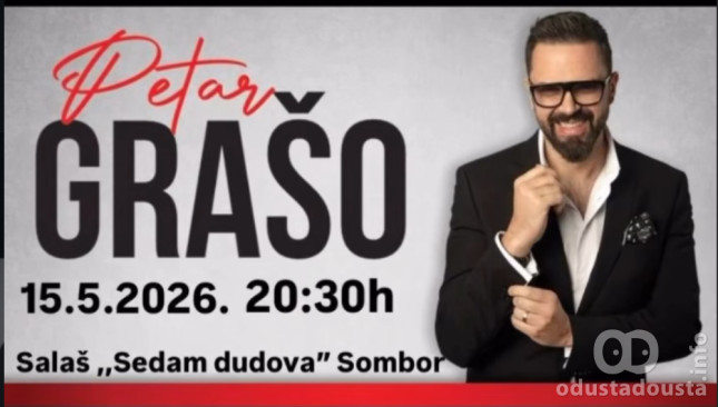 Petar Grašo stiže u Sombor: Spektakl na salašu „Sedam dudova“