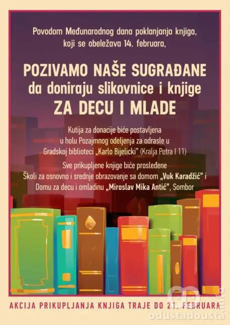 Pokloni knjigu, ulepšaj detinjstvo: Velika akcija somborske biblioteke