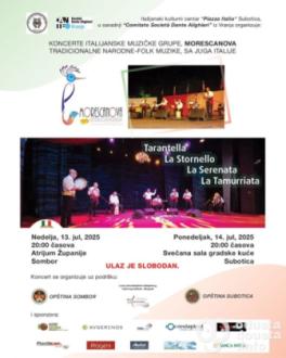 Plakat koncerta grupe "Morescanova"