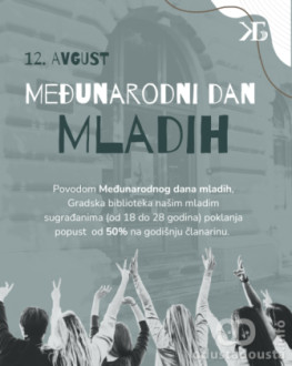 Popust na godišnju članarinu za mlade povodom Međunarodnog dana mladih