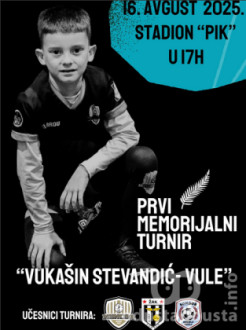 Plakat Prvog memorijalnog turnra "Vukašin Stevandić - Vule"