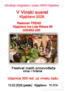 Jubilarni V Vinski susret u Kljajićevu: Tradicija, ukusi i mali proizvođači na jednom mestu