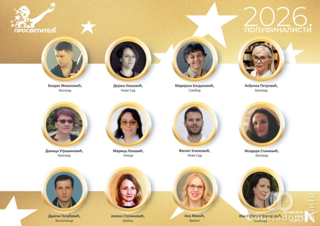 STŠ Sombor ima polufinalistkinju: Marijana Bogdanović u trci za nagradu „Prosvetitelj“