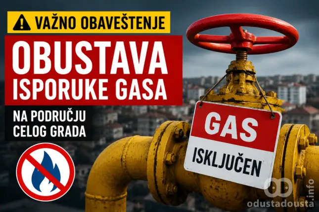 VAŽNO  Četvorodnevni prekid isporuke prirodnog gasa u Somboru
