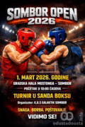 Sanda Boksa Sombor Open 2026  Stiže U Mostongu