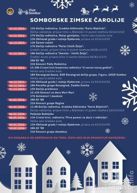 Somborske zimske čarolije počinju 22. decembra