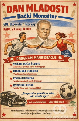 Dan mladosti u Bačkom Monoštoru: Nostalgično druženje u „Titovom gaju“