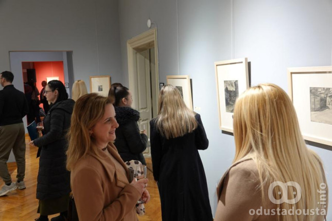 Umetnički dragulji pred Somborcima: Otvorena izložba „Crteži Milana Konjovića“