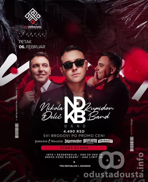 Spektakularno veče u Somboru Nikola Delić & Kupidon Band