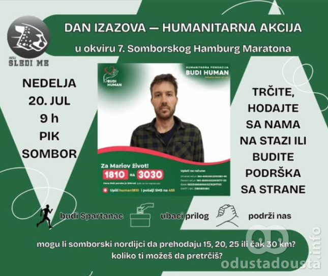 Za Mariov život - hodaj, trči i(li) podrži!