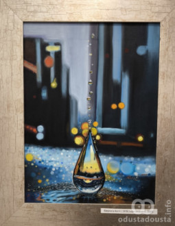 Eleonora Koril "Fluid živih bića", ulje na platnu