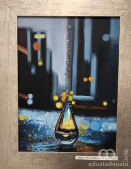 Eleonora Koril "Fluid živih bića", ulje na platnu