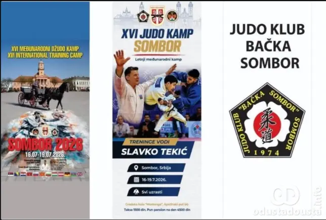 Sombor ponovo domaćin međunarodnog džudo kampa u julu