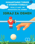 Humanitarni turnir u Somboru okuplja igrače stonog fudbala za pomoć Dunji