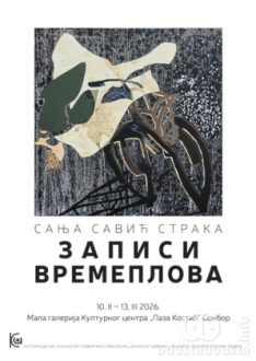 Plakat i pozivnica na izložbu Sanje Savić Strake