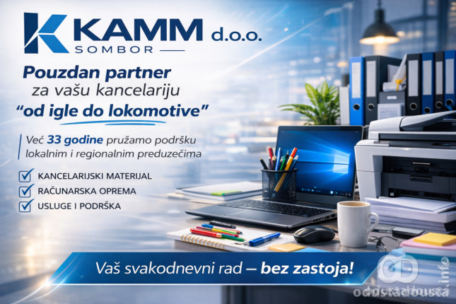 Kamm Sombor: Tri decenije tradicije: Sve za vašu kancelariju na jednom mestu