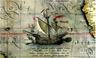 Ilustracija jednog od Magelanovih brodova