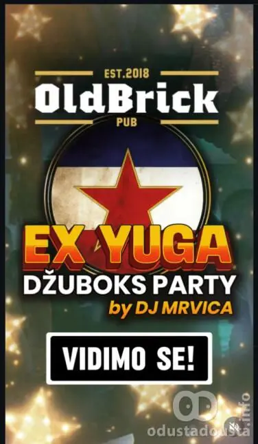 EX YU Džuboks Party u OldBrick Pub-u