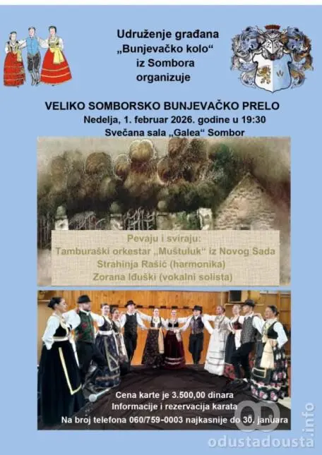 Veliko somborsko bunjevačko prelo 1 februar