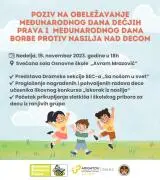 Obeležavanje Međunarodnog dana dečijih prava počinje predstavom Sa nošom u svet