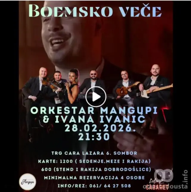 Duh Skadarlije u srcu Sombora: Drugo boemsko veče u Lolin’s Cabaretu