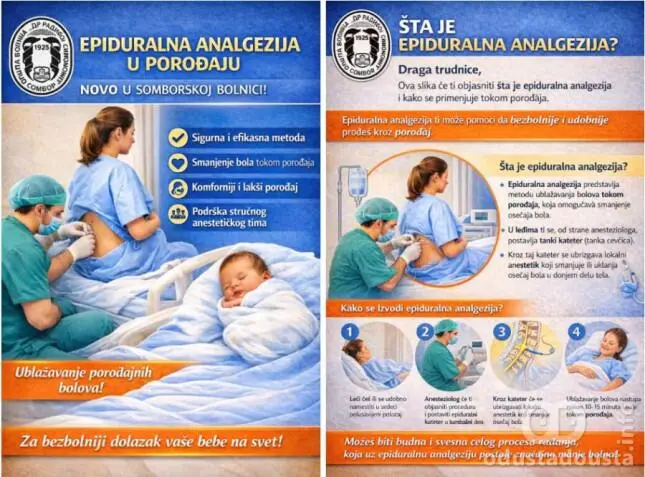  Prvi put primenjen epidural Istorijski iskorak u somborskom porodilištu