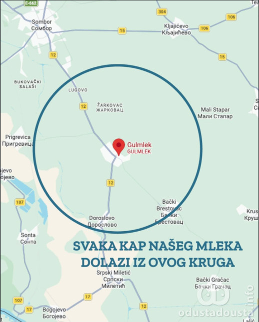 Mlekara Gulmlek iz Stapara - mleko je od naših komšija