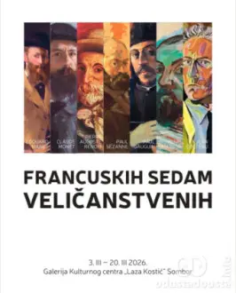 Plakat izložbe "Francuskih sedam veličanstvenih"