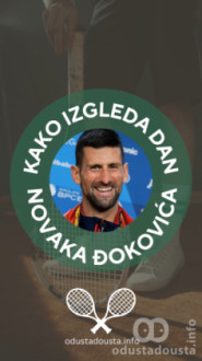 Kako izgleda dan Novaka Đokovića