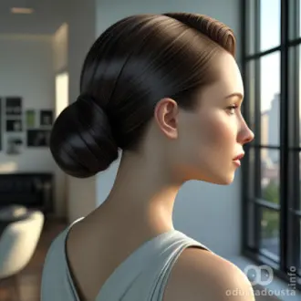 Sleek niska punđa