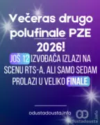 Večeras drugo polufinale PZE 2026: važne informacije i šta možemo da očekujemo