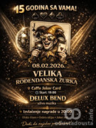 Caffe Joker Card slavi 15 godina rada uz "Delux Bend"