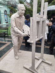 Sombor dobio novi simbol kulture: Sava Stojkov ponovo ispred Čitaonic